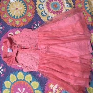 Sweet Heart Rose peach Girls dress